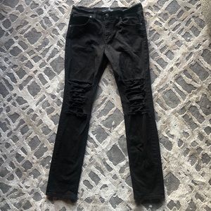 Black Rustic Dime Trend Denim